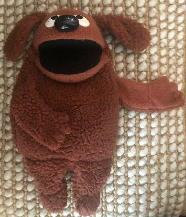 Vintage 16" The Muppets Rowlf Dog Plush Hand Puppet Henson Fisher Price Toys 852